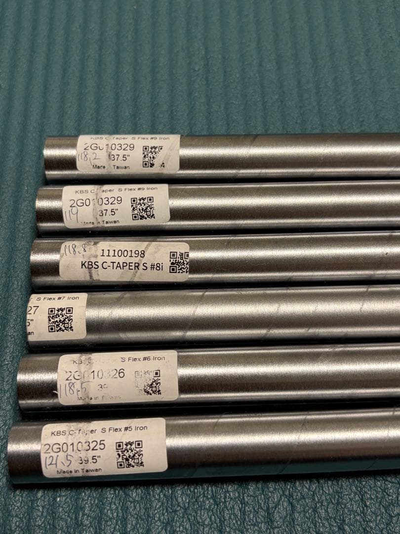 KBS TOUR C-TAPER 120 Ｓスチールシャフト 6本セット5-Ｐ