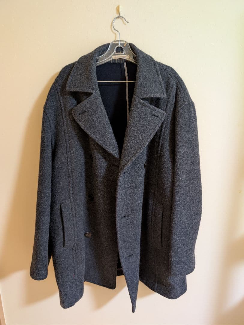 m*︎様 PAPAS  ウールピーコート ダークグレー