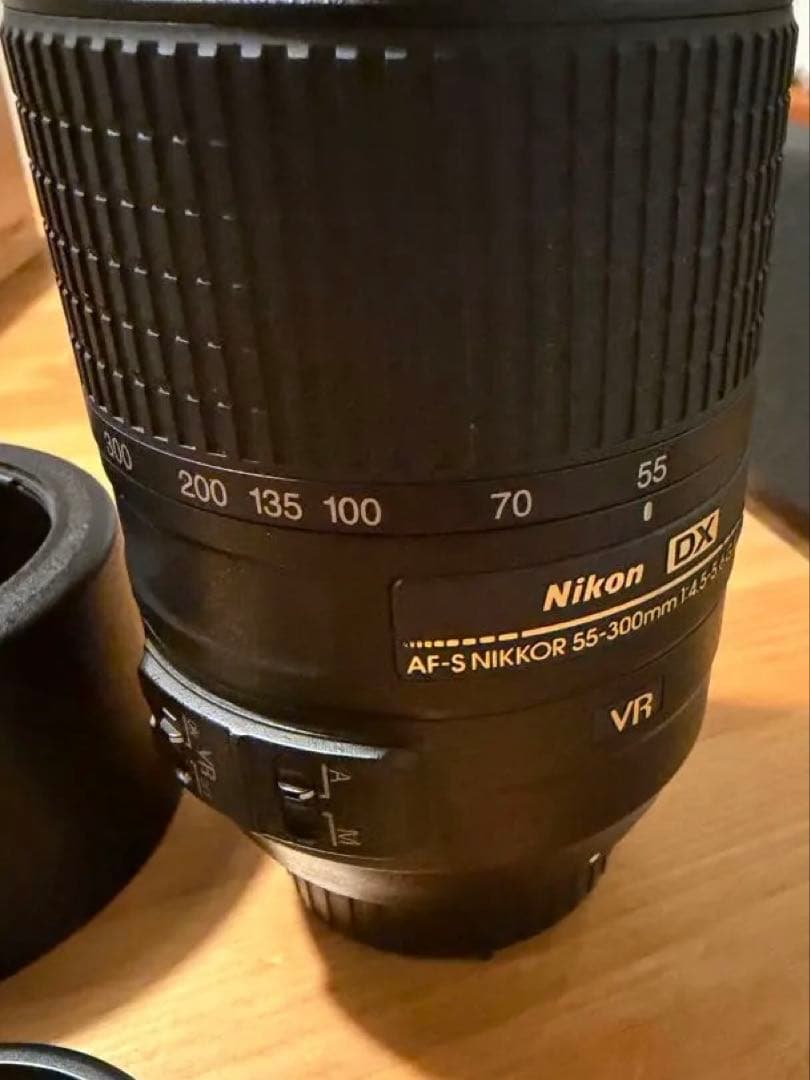 送料込Nikon AF-S 55-300mm DX VR フィルター/フード付属