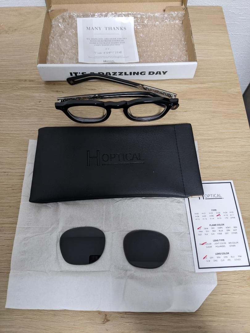 【完売品】H optical H-09 BLK-BLK【1/29まで限定価格】
