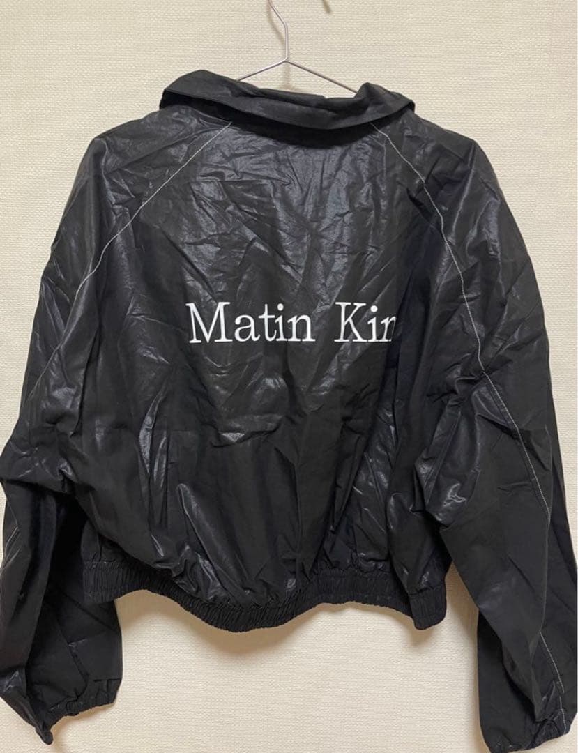Matin Kim アウター　韓国ジャケットM黒 新品未使用タグ付