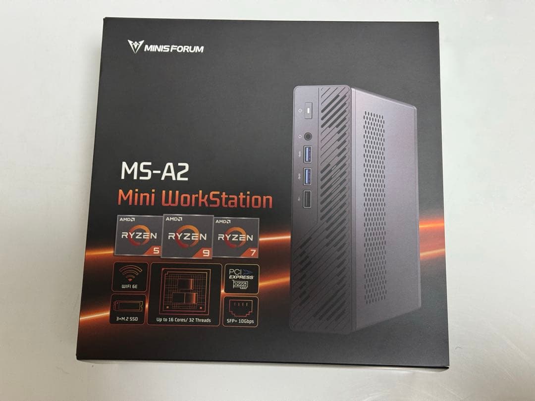 Minisforum MS-A2 AMD Ryzen9 9955HX 動作品
