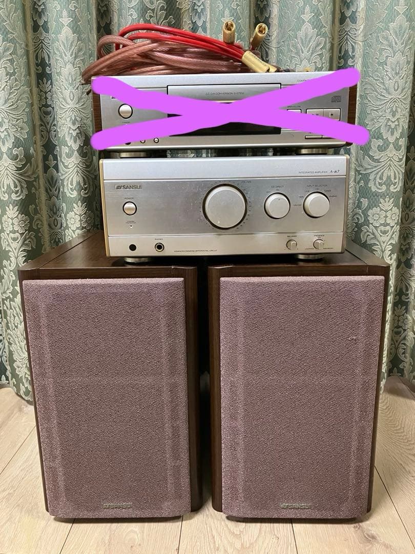 【SANSUI 】アンプA-α7、スピーカーS-α7 セット