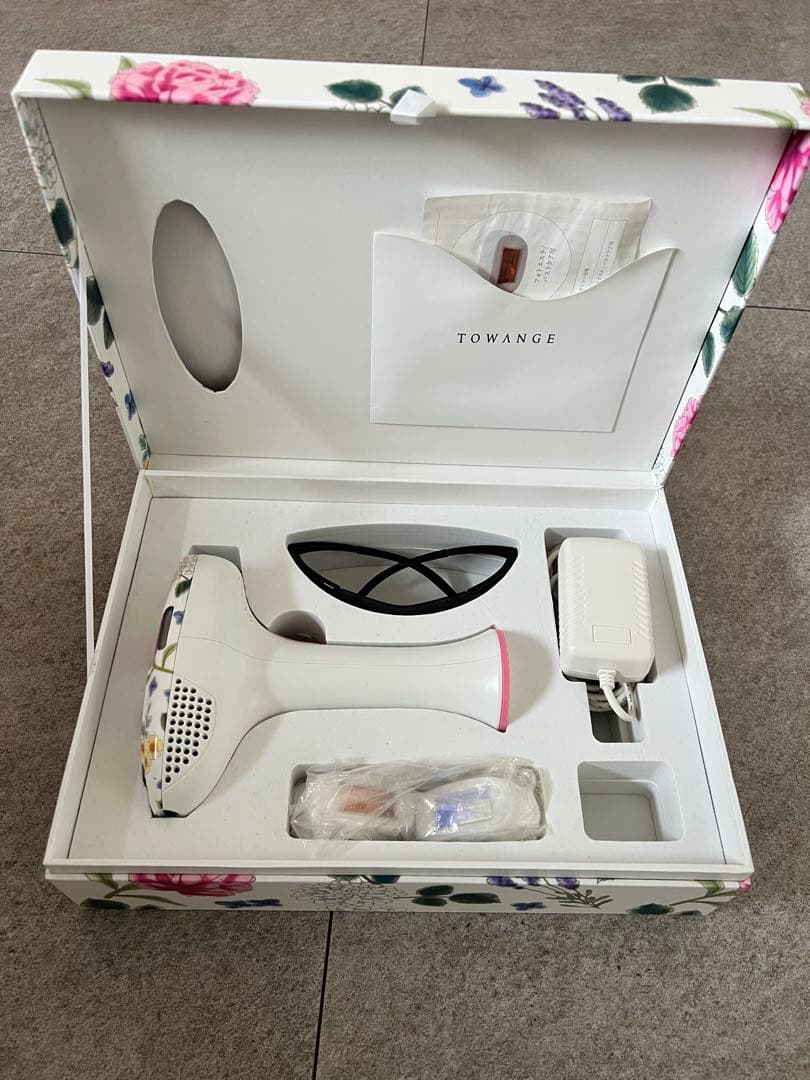 TOWANGE 脱毛器 花柄ボックス付き