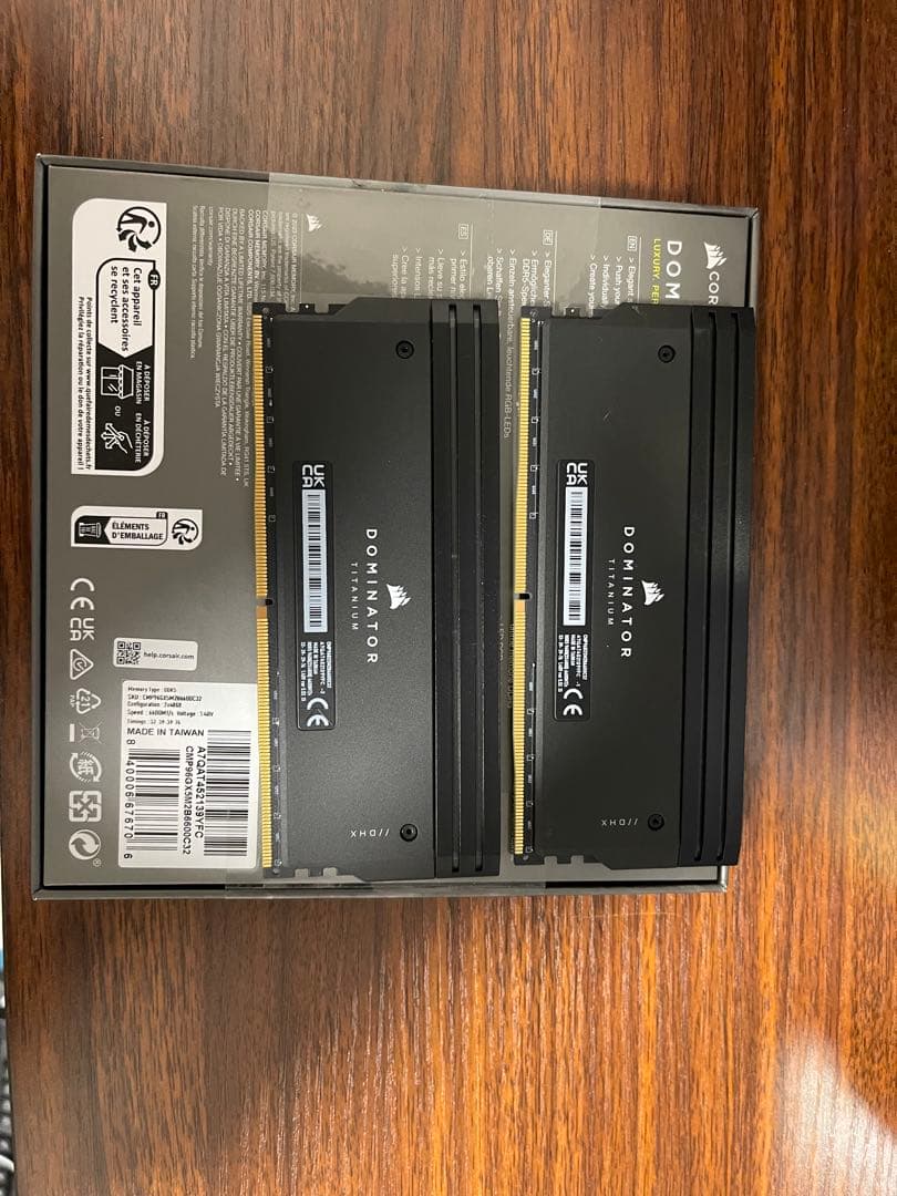 メモリー Dominator Titanium DDR5 96Gb 6600Mhz