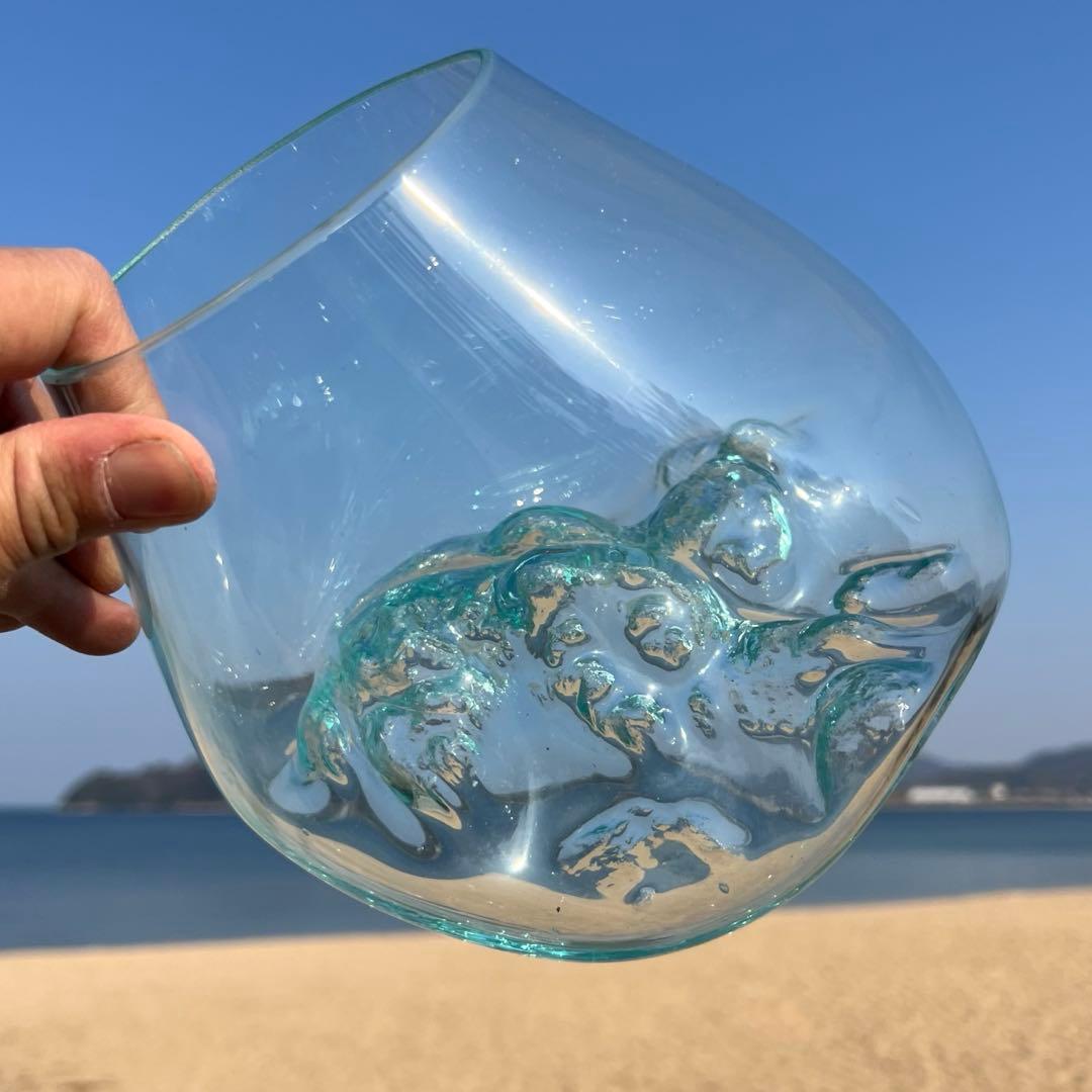 流木ガラスオブジェ大A 花瓶 金魚鉢 ガーデニング テラリウム 水槽 アート作品