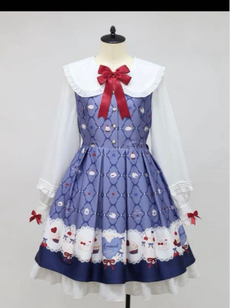 画像確認【Amavel Sweet Whip プリントワンピース】