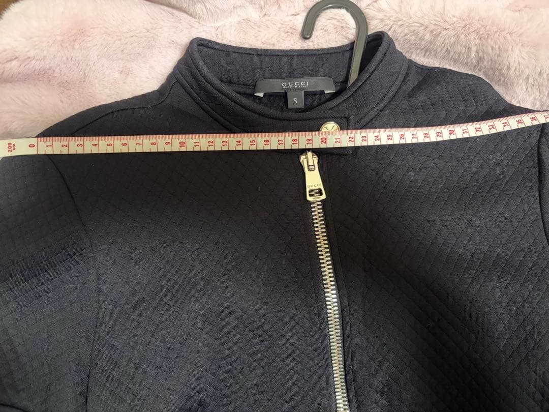 GUCCI ブラック 半袖ワンピース S キルティング