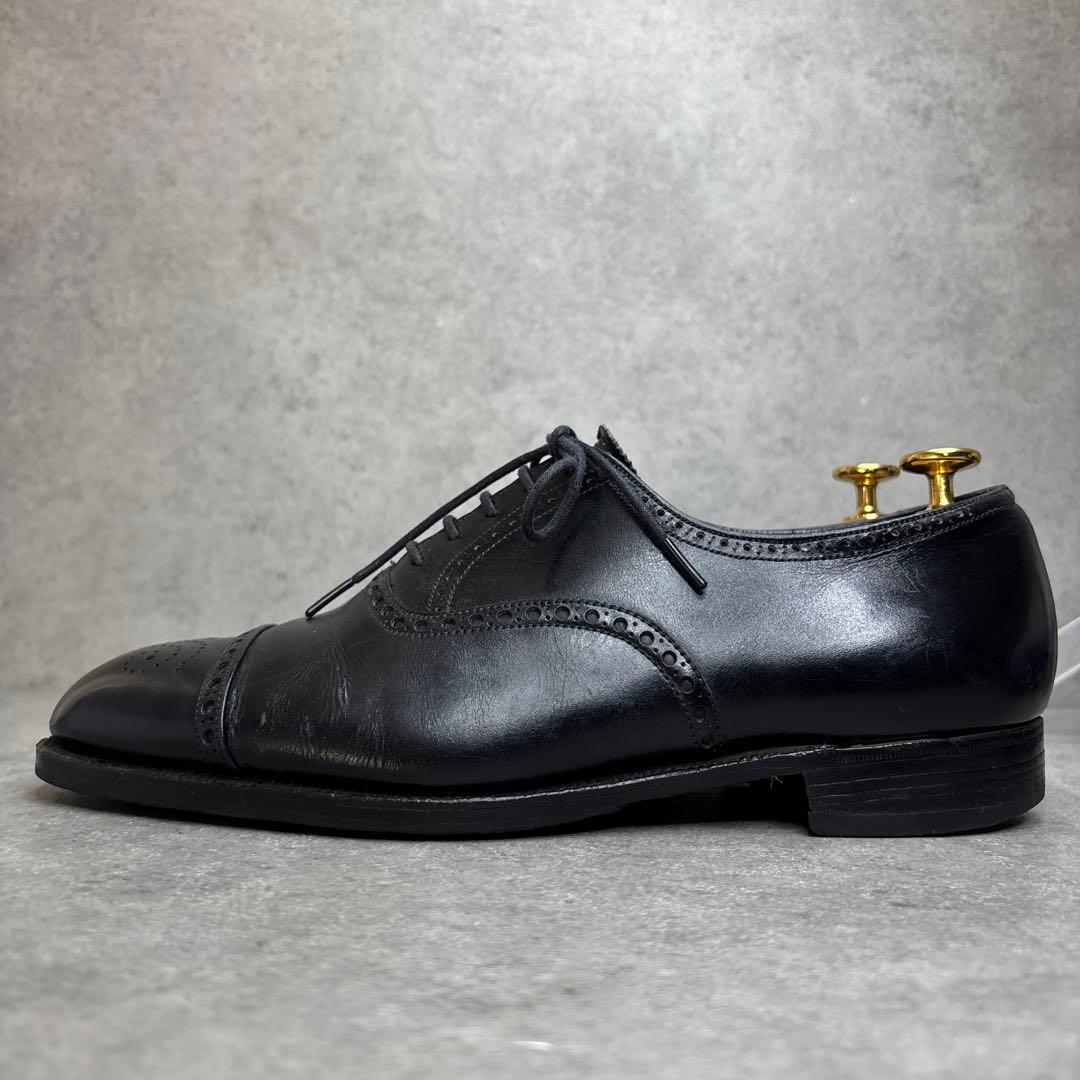 CROCKETT&JONES クロケットアンドジョーンズ セミブローグ 革靴 黒
