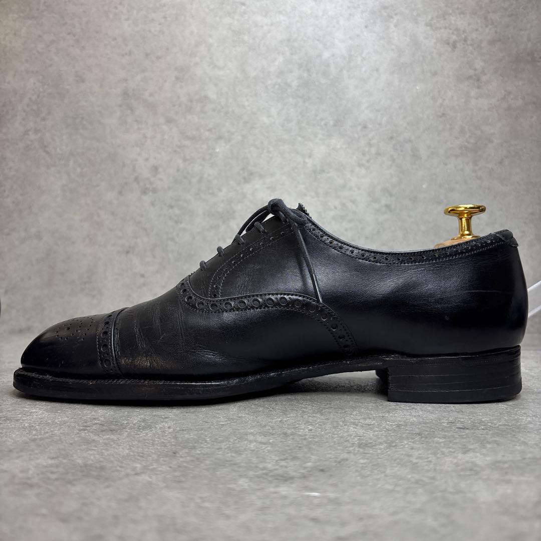CROCKETT&JONES クロケットアンドジョーンズ セミブローグ 革靴 黒