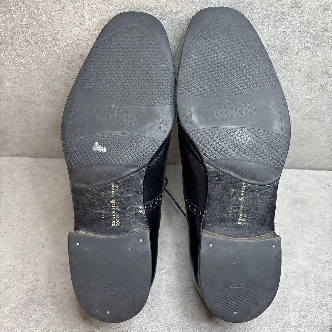 CROCKETT&JONES クロケットアンドジョーンズ セミブローグ 革靴 黒