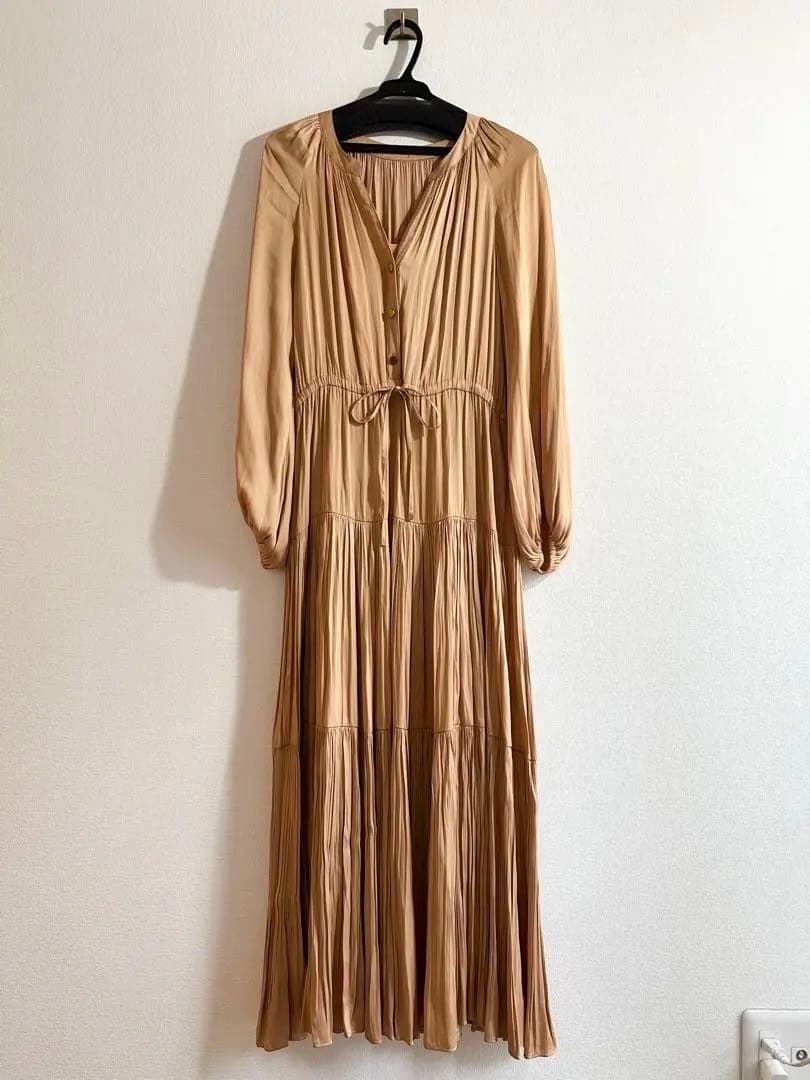 Diagram 長袖 サテンワンピース