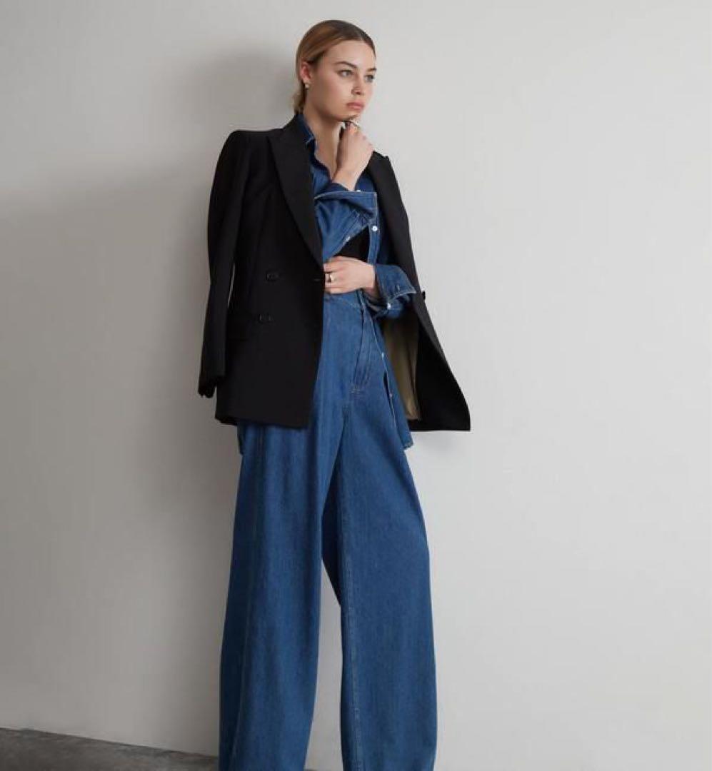 リエス　ピークドジャケット　ブラック