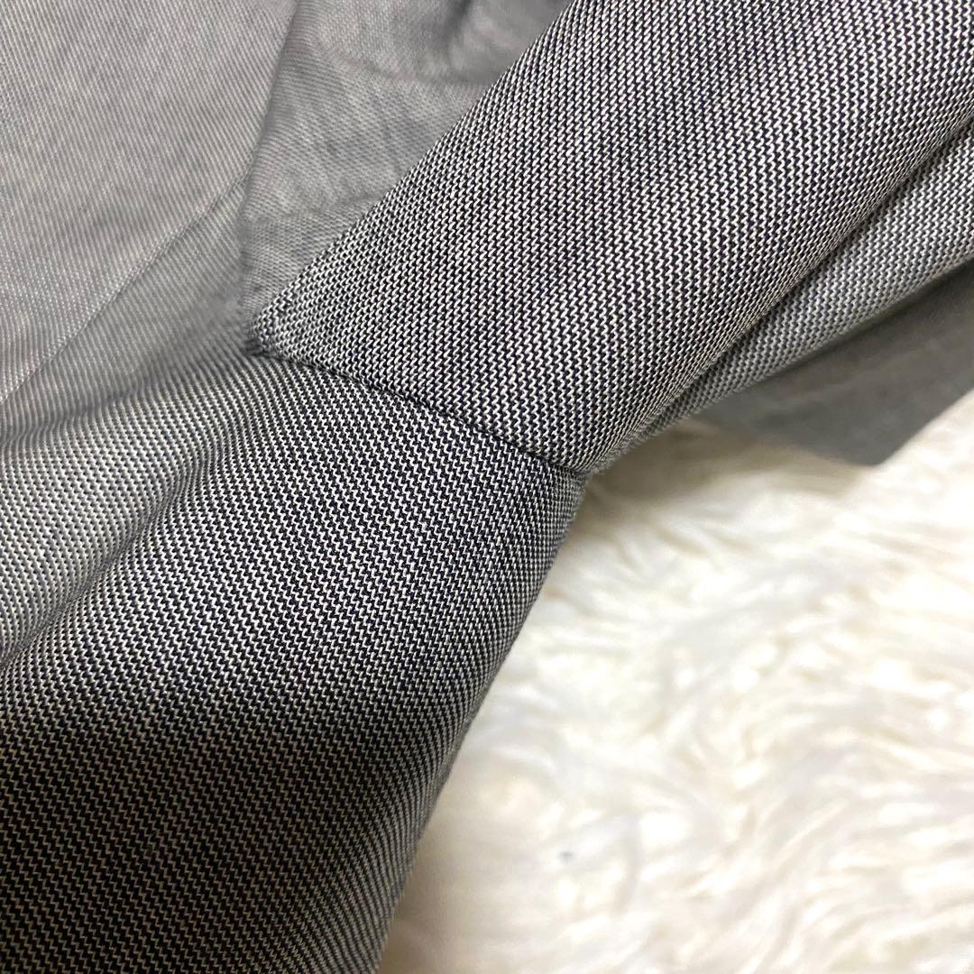 美品✨23区 セットアップ スーツ 大きいサイズ シルク グレー