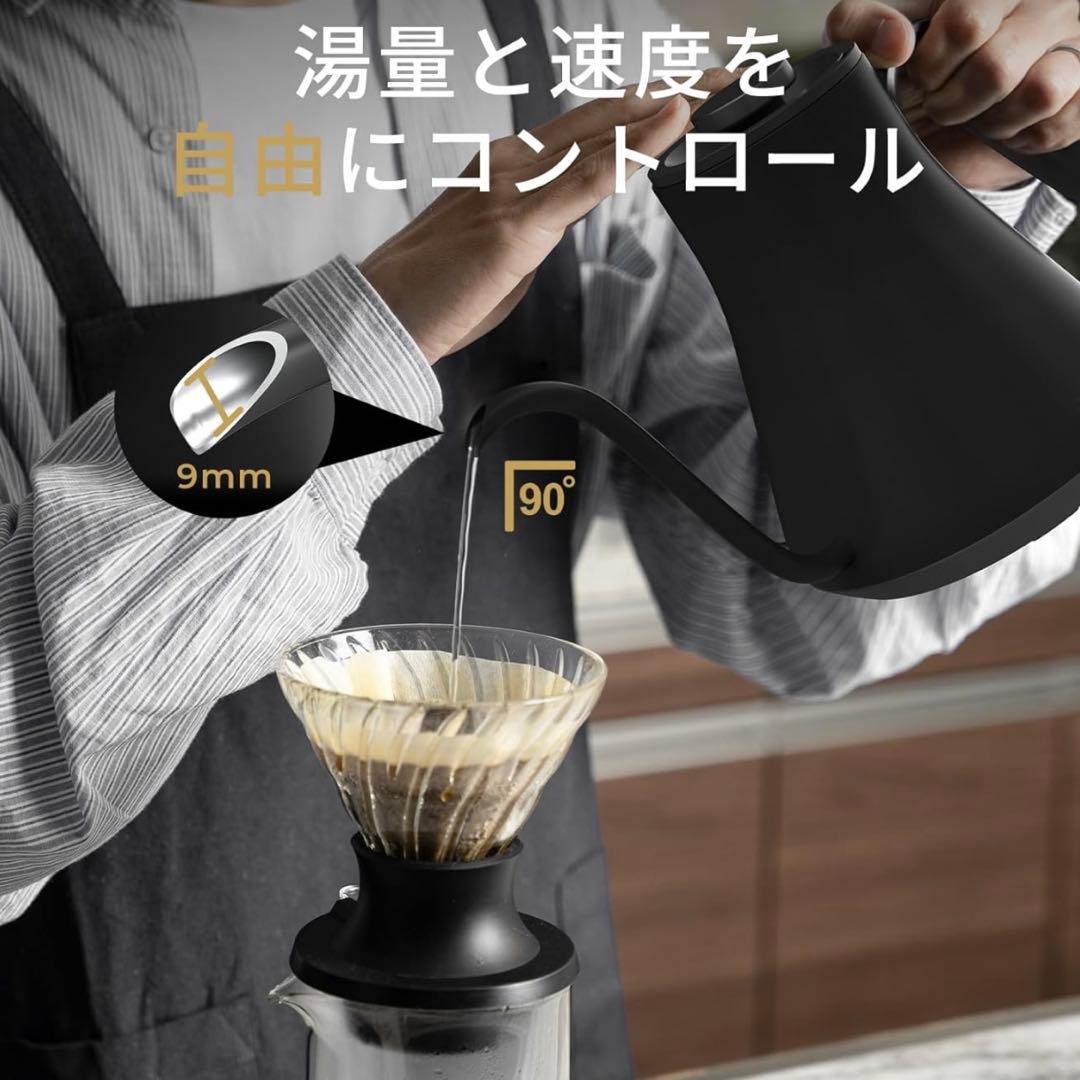 最新式 Epeios（エペイオス）電気ケトル 0.9L｜1℃単位で温度調整