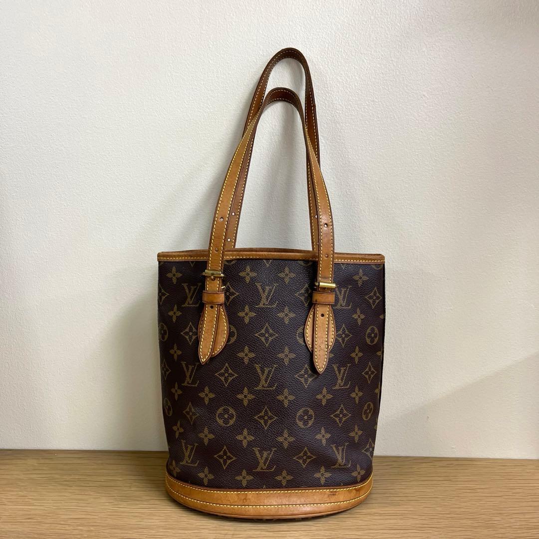 ルイヴィトン　モノグラム　M42238 バケットPM バケツ小　ポーチ無