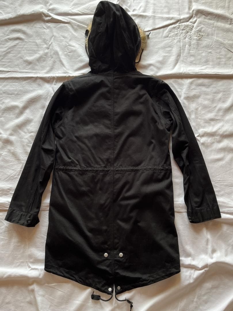 フレッドペリー フィッシュテールパーカー モッズコート ブラック XS