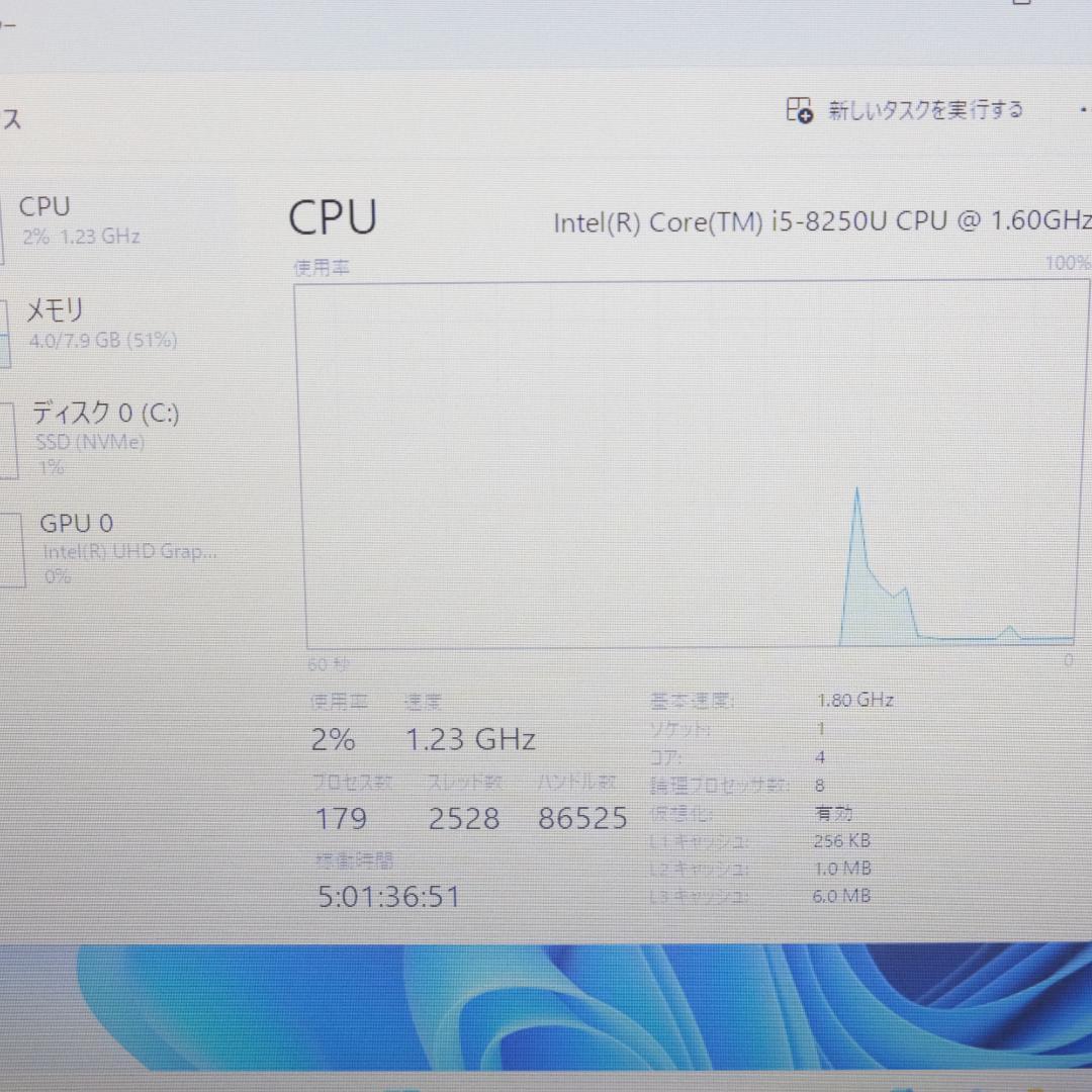 Dynabook 15.6型 B55 i5 8GB SSD256GB DVD搭載