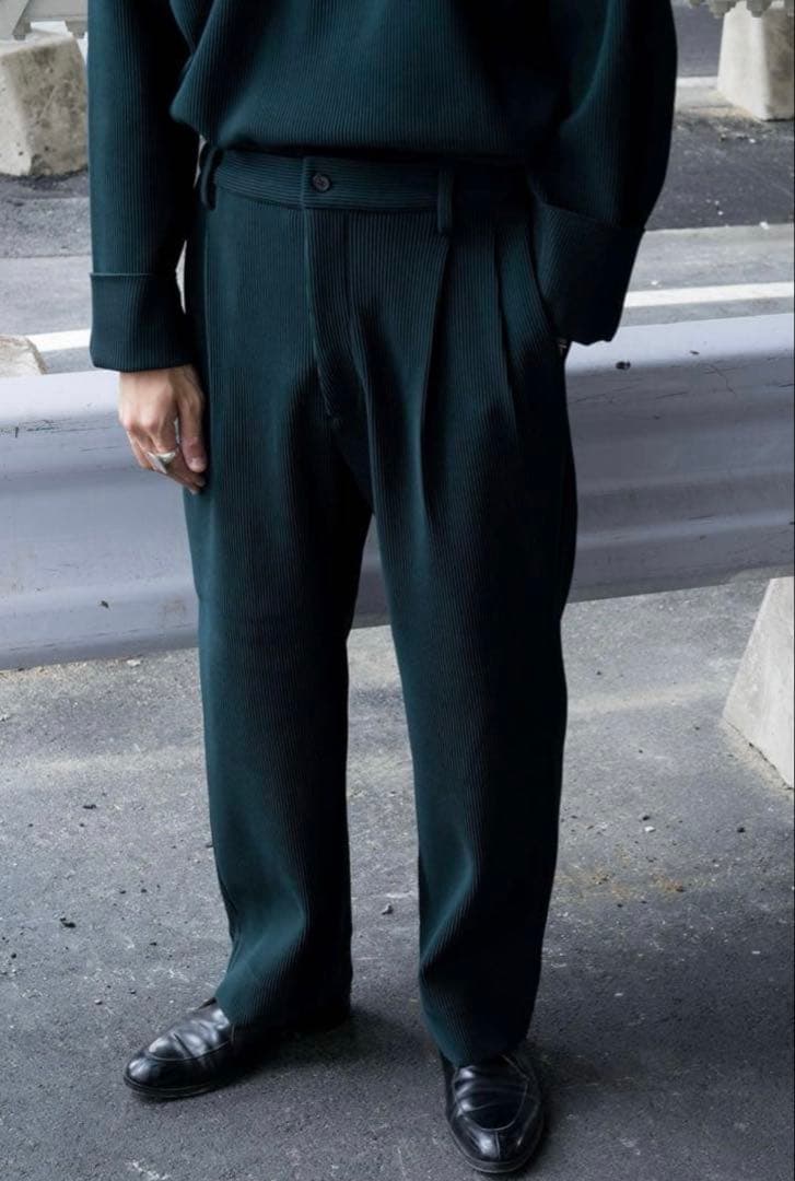 stein 21AW グラデーションプリーツ トラウザー スラックス