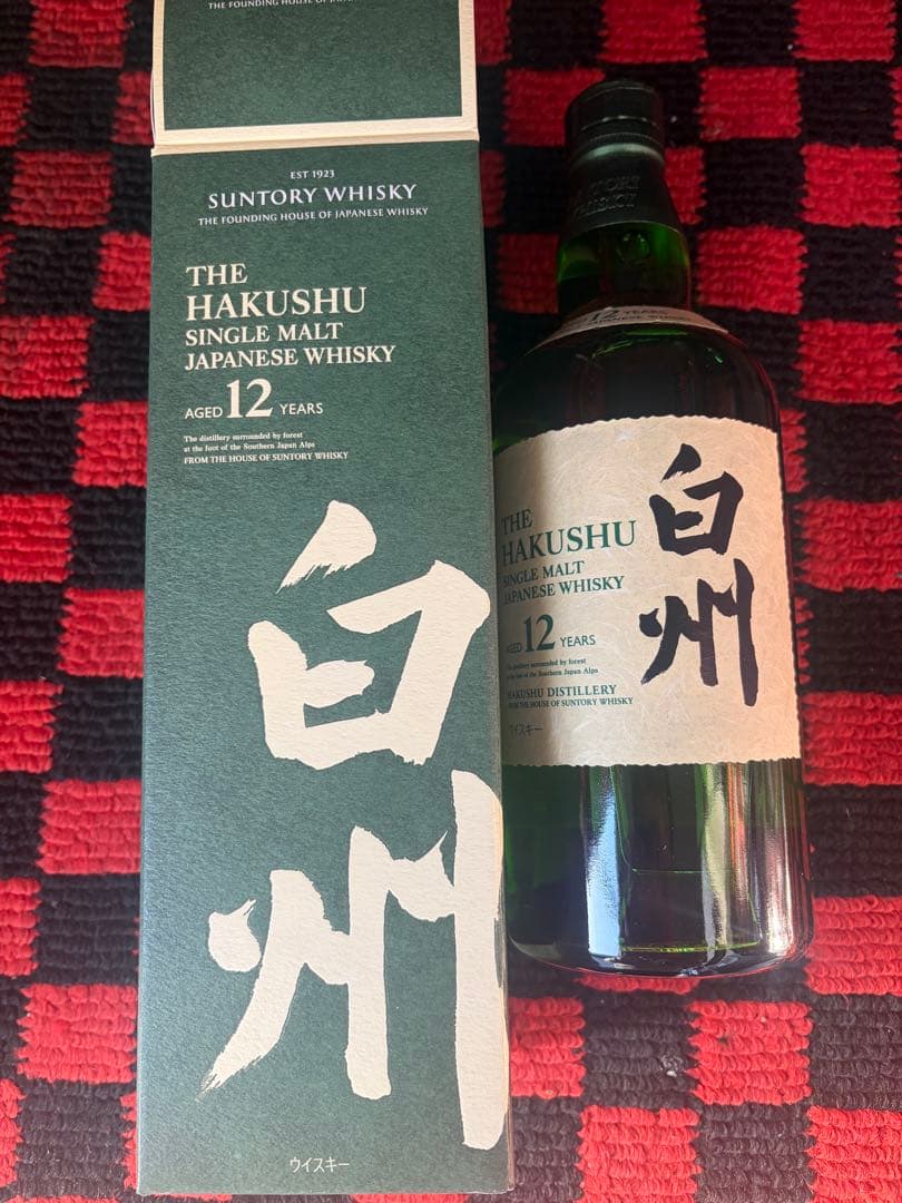 新品未開封　箱付き　12年白州 シングルモルトウイスキー サントリー