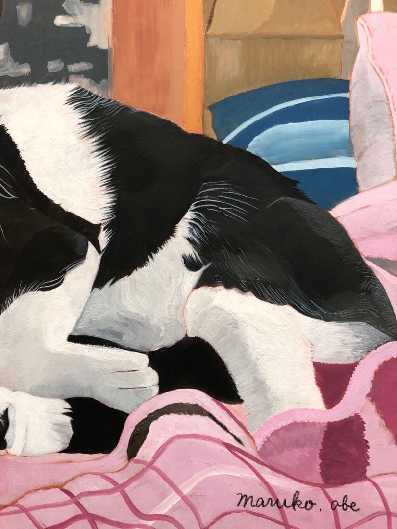 原画「ウメ12」《＋猫イラスト３枚無料プレゼント！》