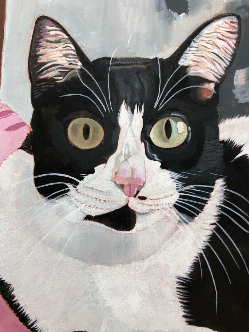 原画「ウメ12」《＋猫イラスト３枚無料プレゼント！》