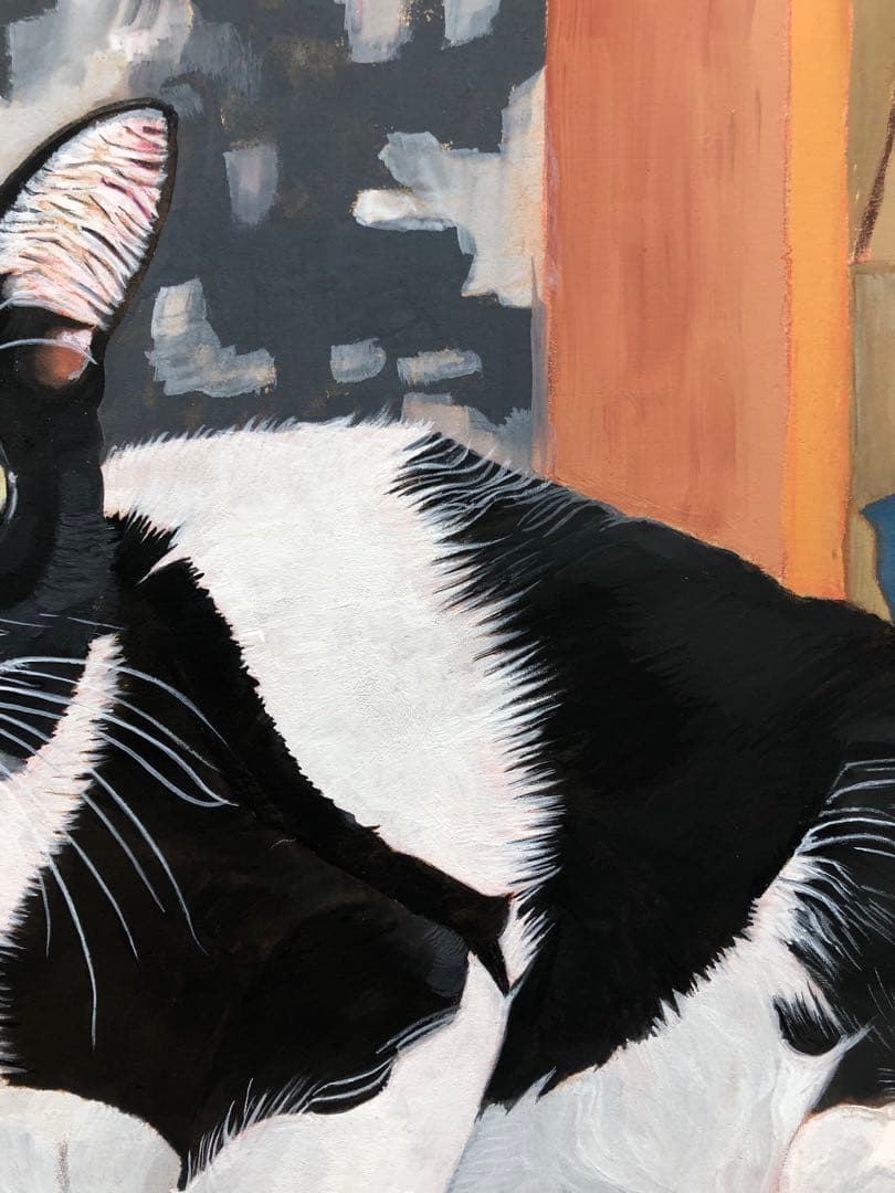 原画「ウメ12」《＋猫イラスト３枚無料プレゼント！》