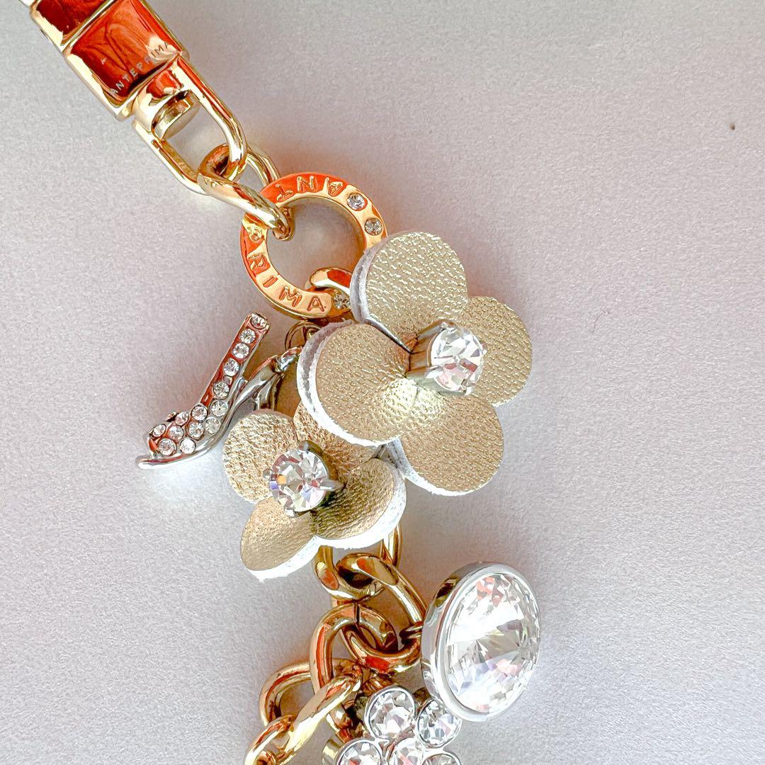 【美品】ANTEPRIMA　ワイヤーバッグ　ハンドバッグ　ゴールド　チャーム