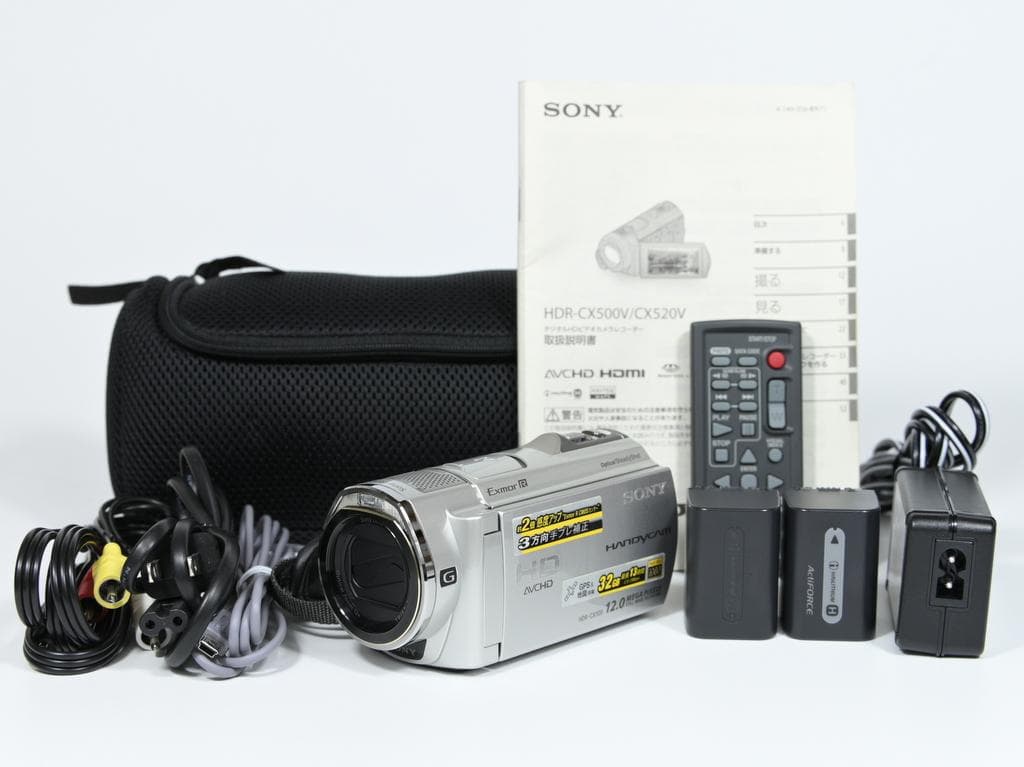 【美品】 ソニー　SONY HDR-CX500V デジタルHDビデオカメラ