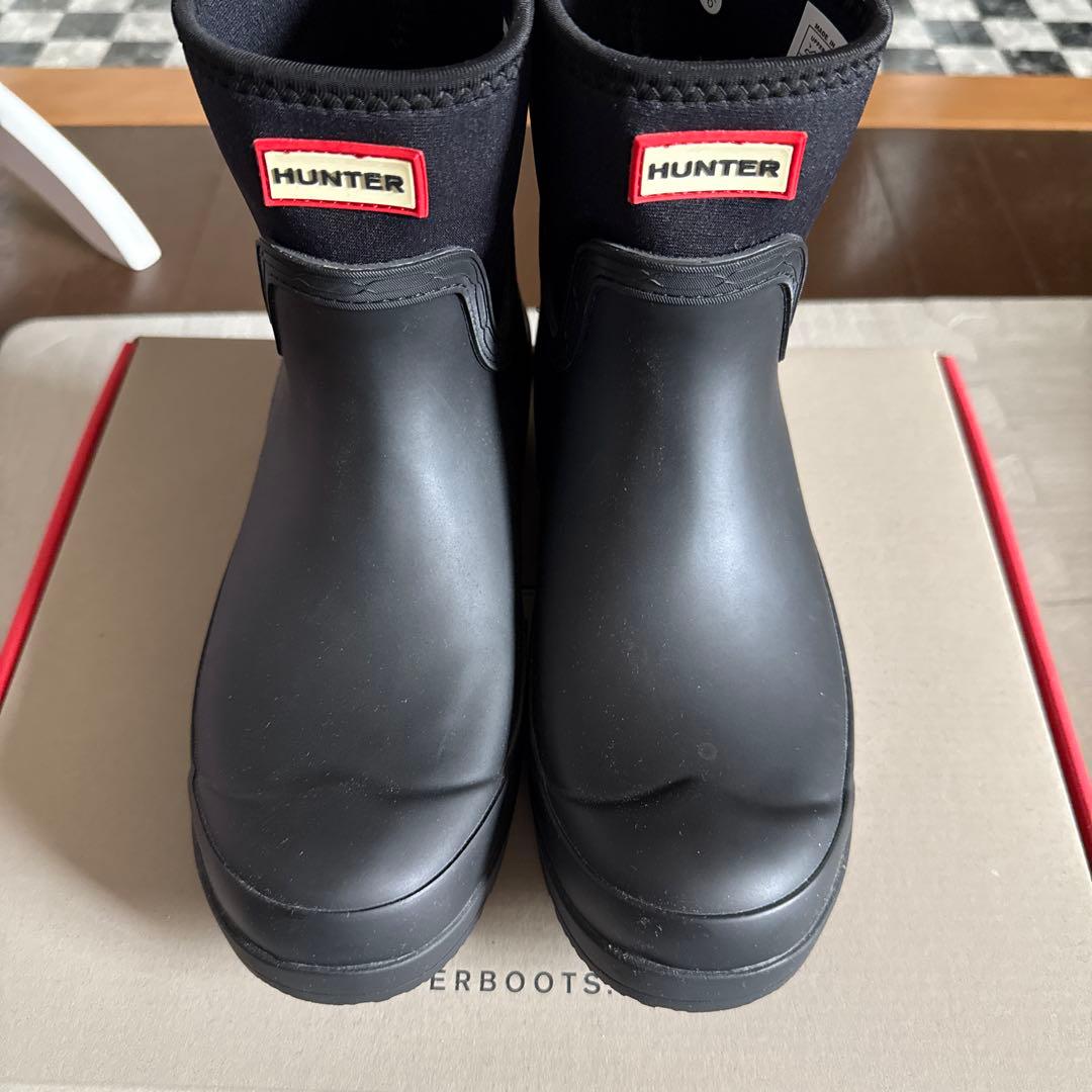 HUNTER ショートレインブーツ ブラック