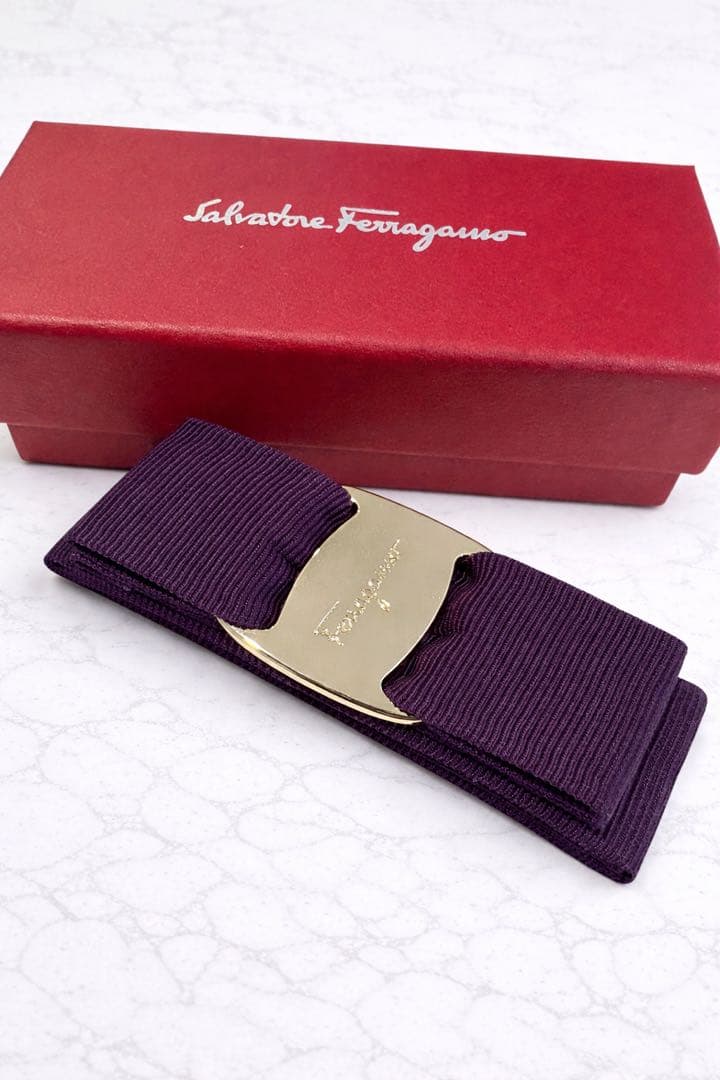 ミニーマウスラブしげ【新品未使用】FERRAGAMO フェラガモ　バレッタ