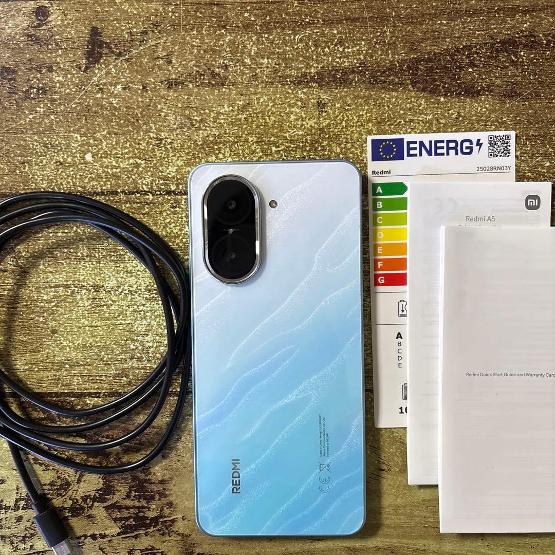 Xiaomi Redmi A5 ホワイト 本体 充電ケーブル付き