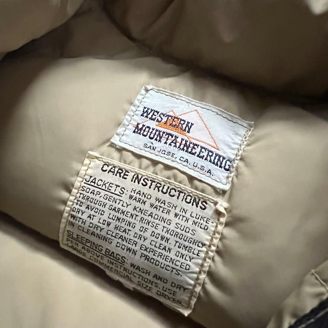 80s WESTERN MOUNTAINEERING ダウンベスト S