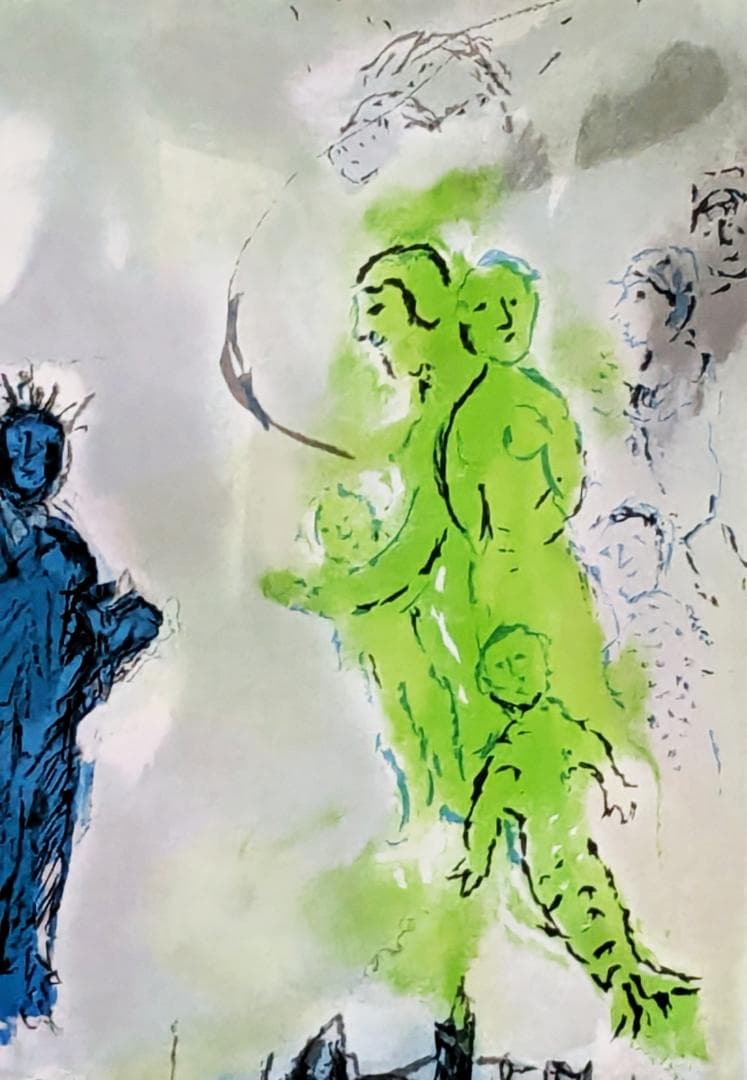 シャガール リトグラフ『自由の女神』ニューヨーク アートエキスポ 大型ポスター