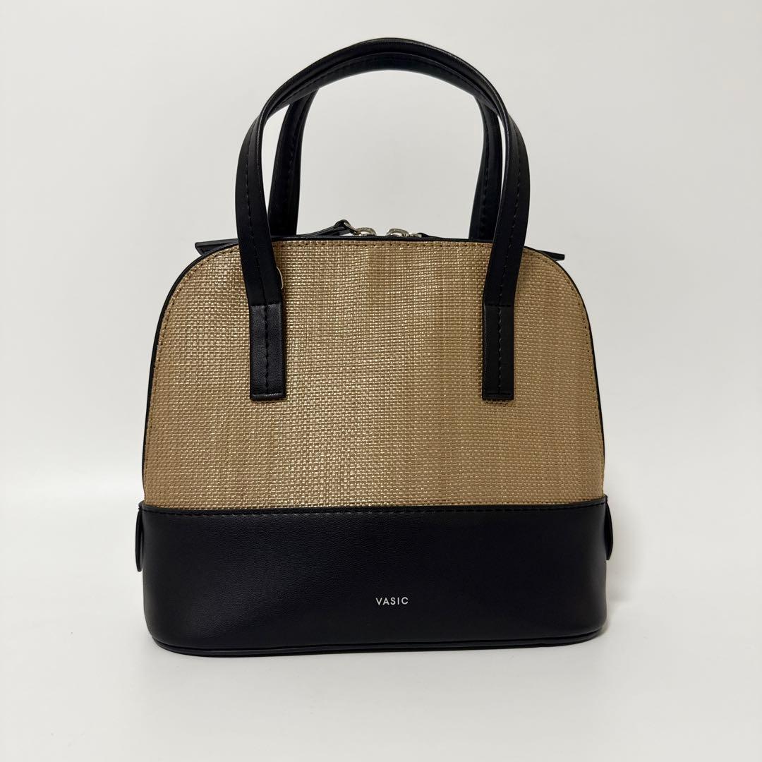 【24時間以内発送】VASIC ラフィア　トートバッグ　ショルダーバッグ