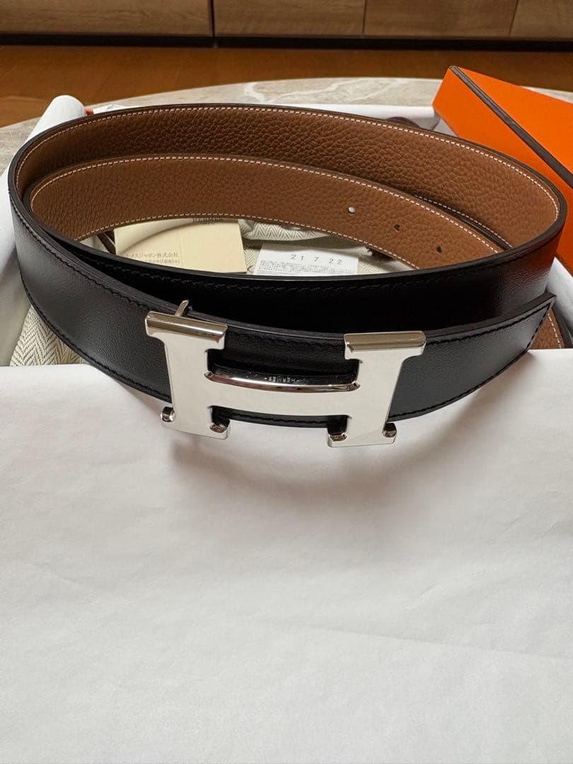 2*5様 週末売り切りお値下げ♡新品未使用♡エルメスバックル コンスタンス黒/茶