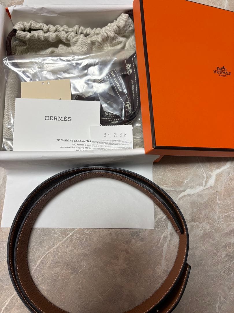 2*5様 週末売り切りお値下げ♡新品未使用♡エルメスバックル コンスタンス黒/茶