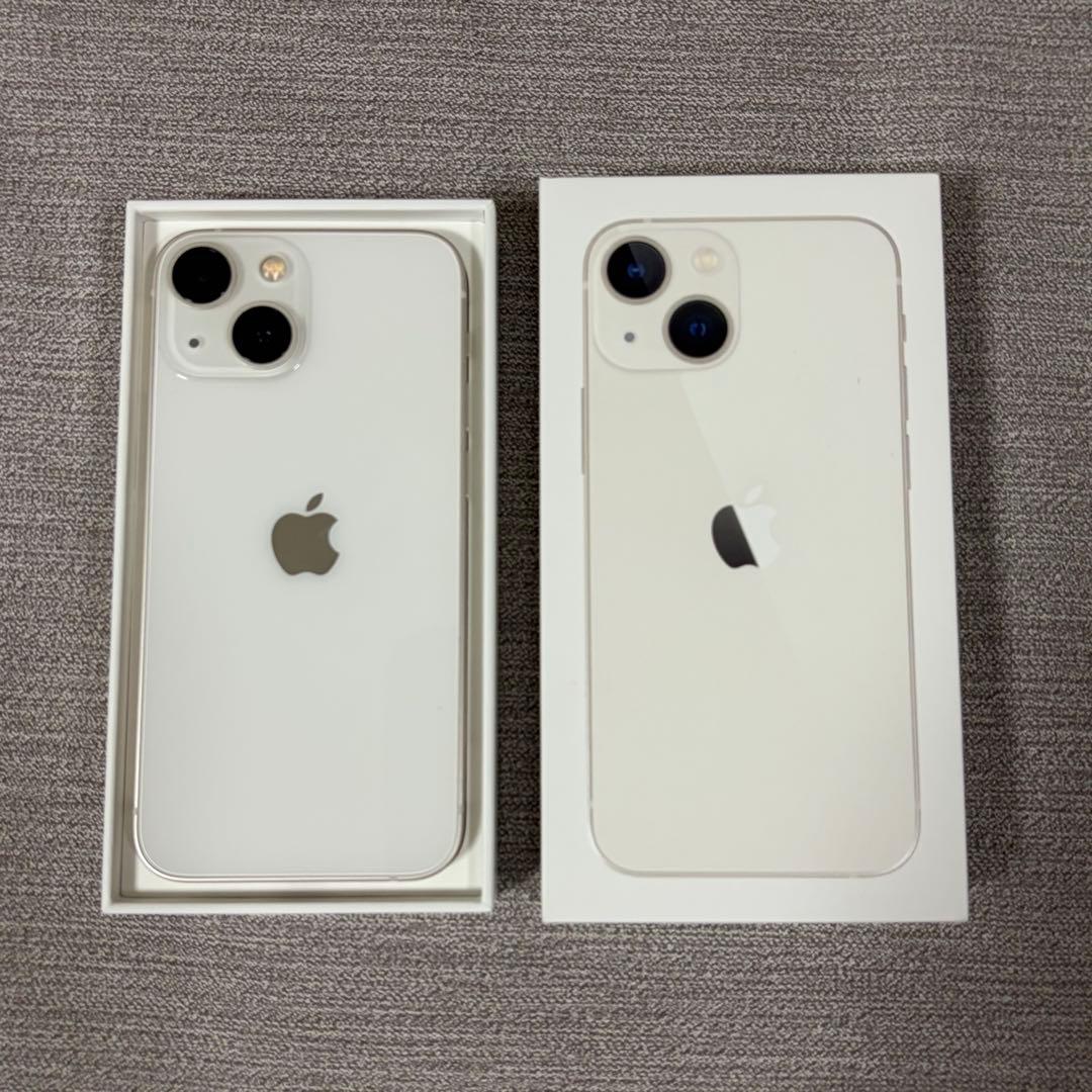 【美品】iPhone13ミニ　128GB スターライト　バッテリー77%