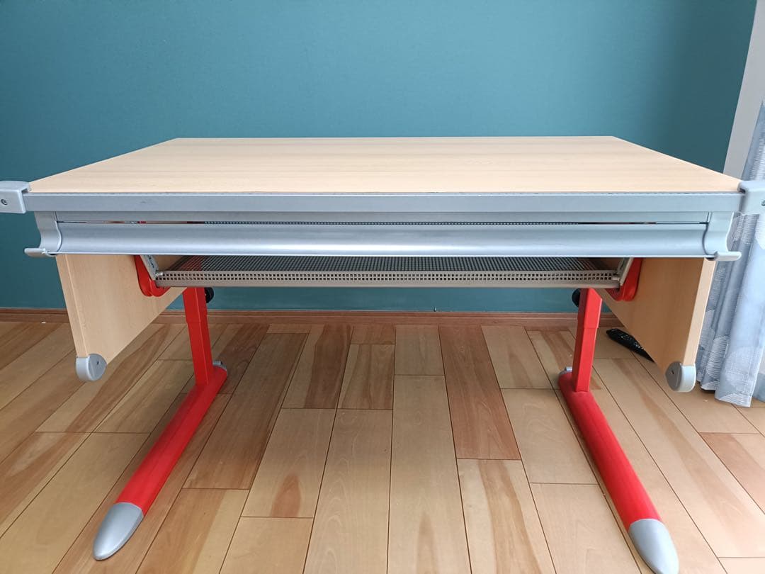 KETTLER （ドイツ）学習机 ナチュラル/レッド