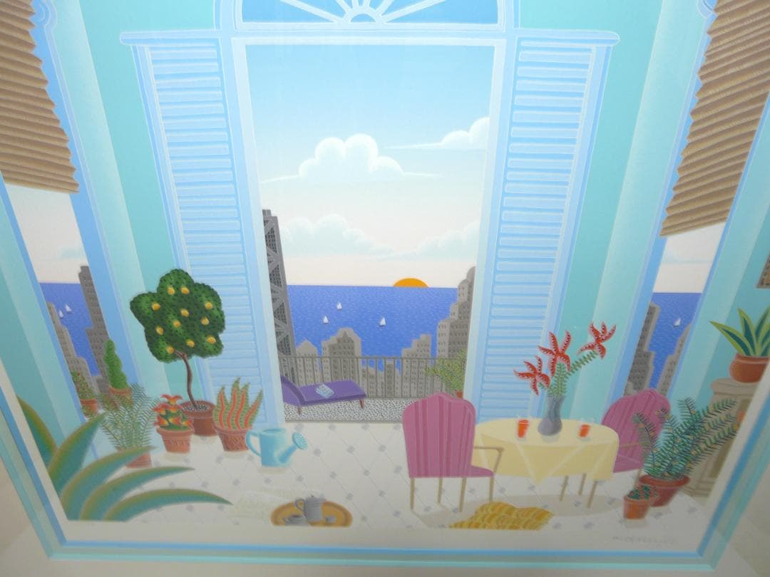 真作　トーマスマックナイト　シカゴモーニング　直筆サイン入　シルクスクリーン