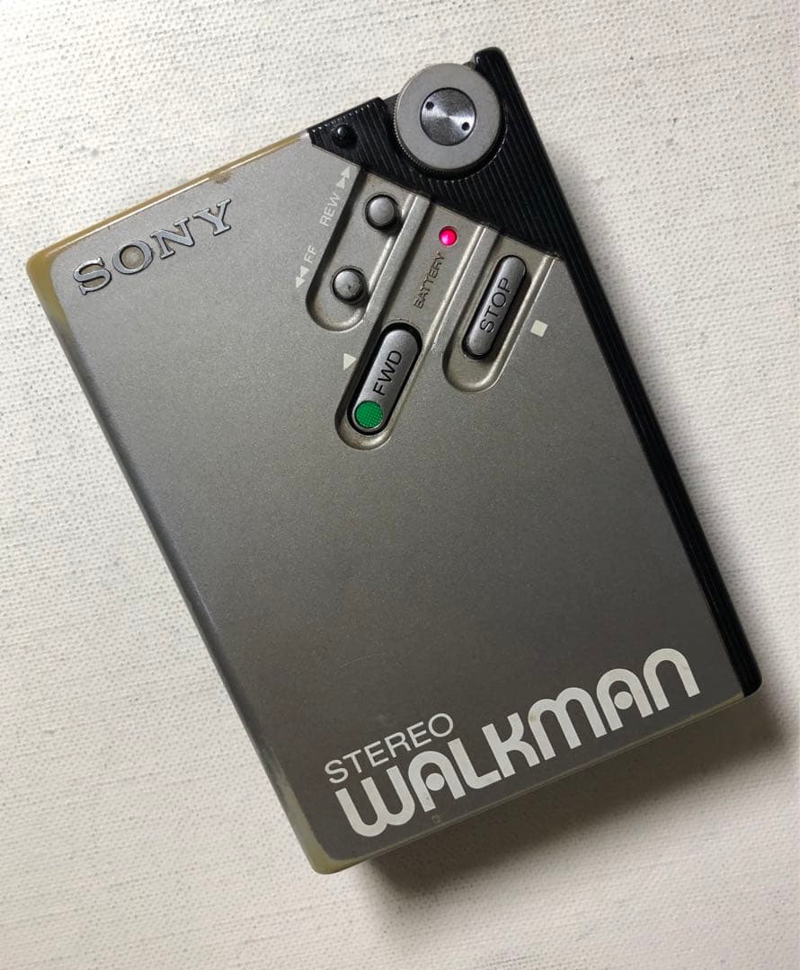 エッジ色落ちも良音、使い倒して！SONY WM-2 カセットウォークマン可動品W