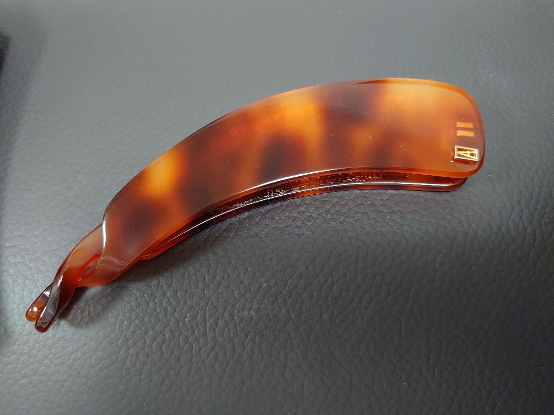 ALEXANDRE DE PARIS ブラウンバナナクリップ