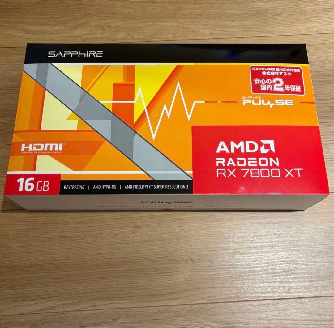 グラフィックボード・グラボ・ビデオカード AMD RADEON RX7800XT SAPPHIRE PULSE