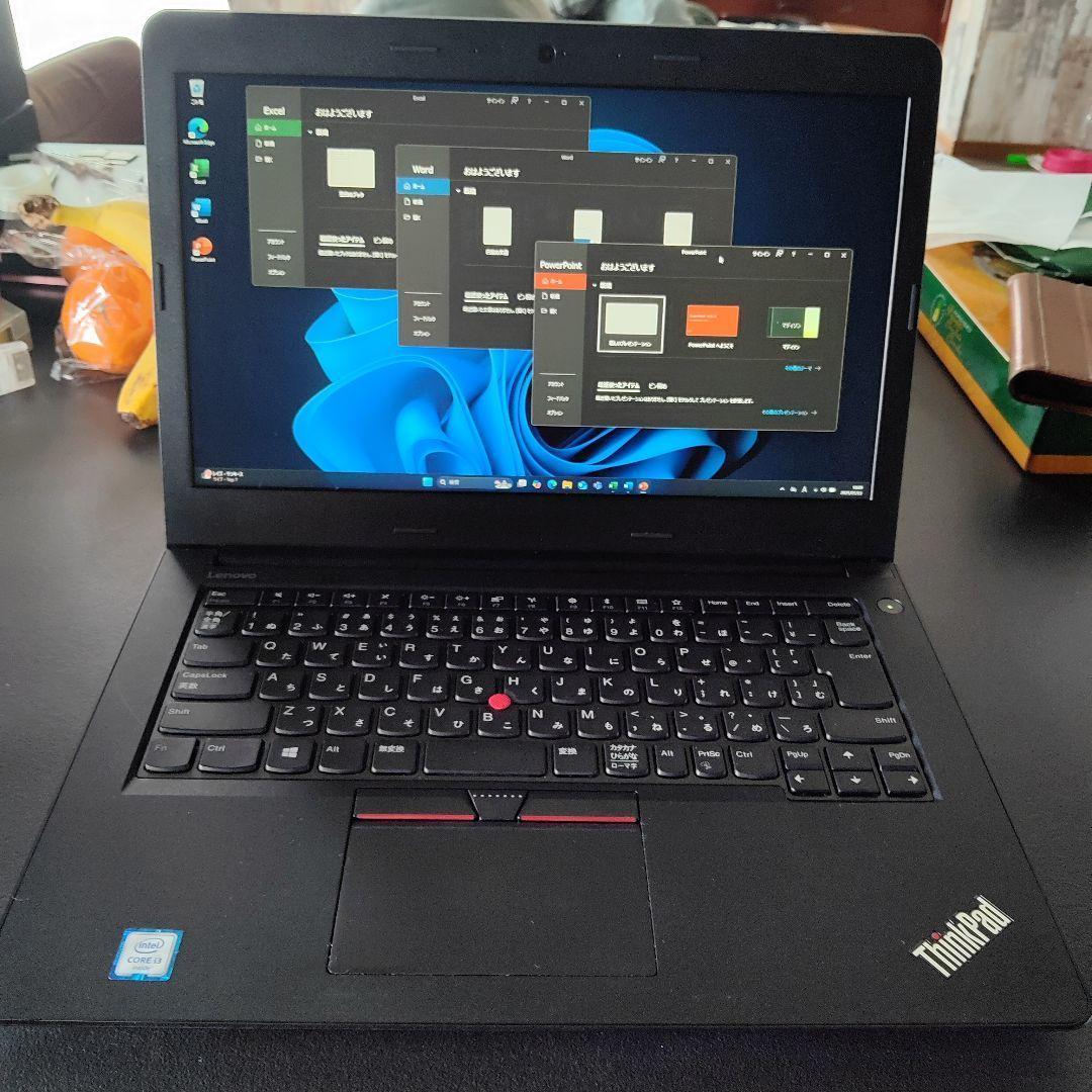 Windowsノート本体 LenovoThinkPad IntelCore i3 8GB SSD149GB