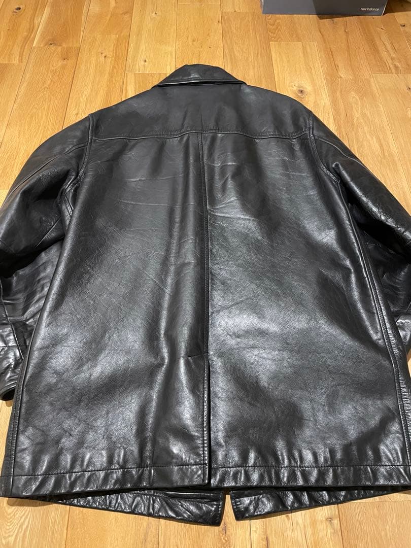 OLD GAP CAR COAT 訳アリ　本革　カーコート　ギャップ　レザー