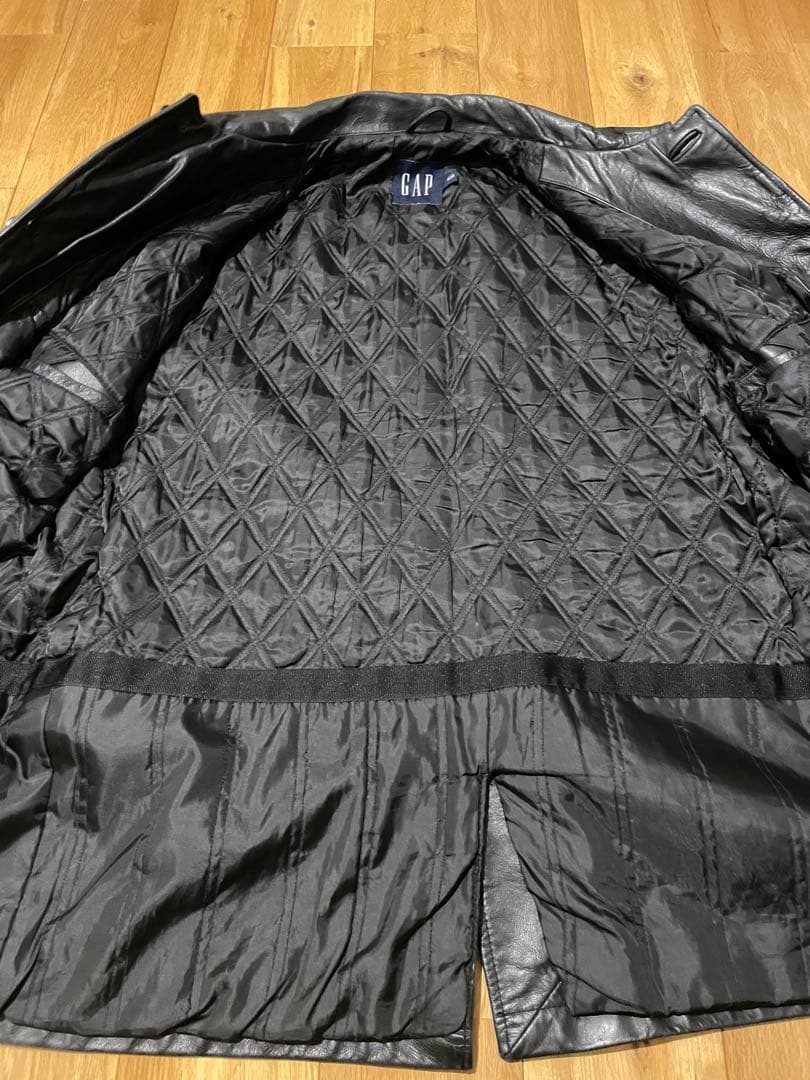 OLD GAP CAR COAT 訳アリ　本革　カーコート　ギャップ　レザー