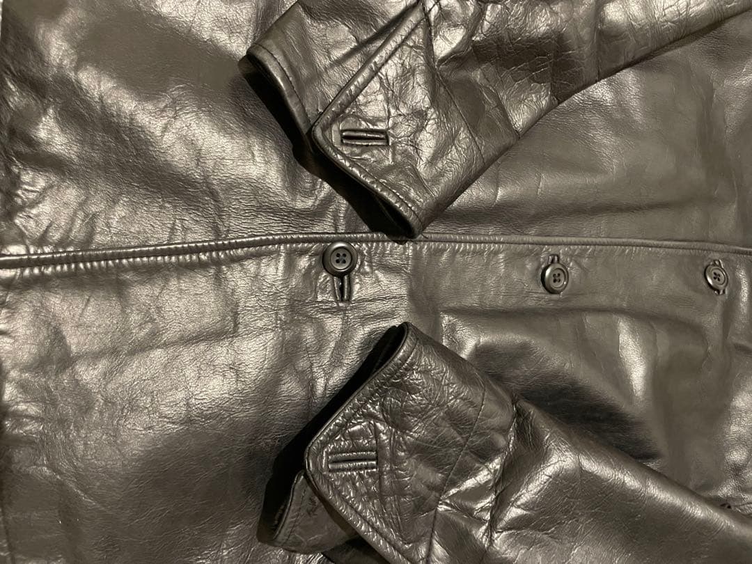 OLD GAP CAR COAT 訳アリ　本革　カーコート　ギャップ　レザー