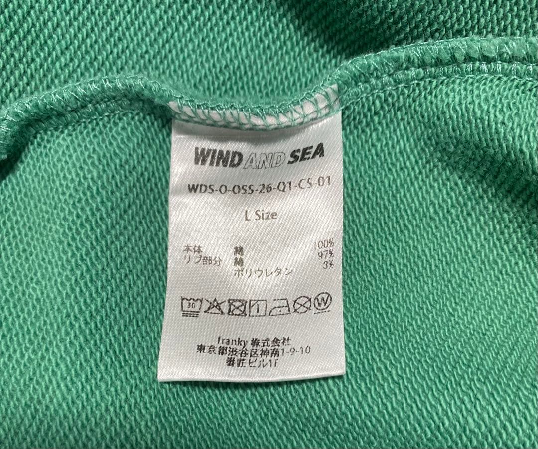 WIND AND SEA スウェット　　ウィンダンシートレーナー　グリーン　緑