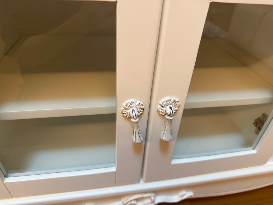 アンティーク調 テレビ台 白塗り