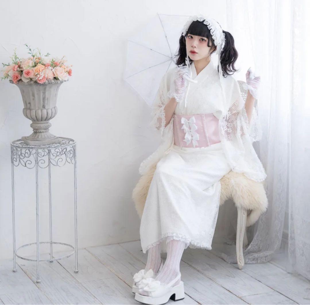 DearMyLove 総レースセットアップ浴衣・帯セット 浴衣ドレス 地雷 量産